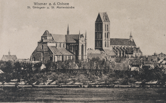 Vorschaubild Wismar: St. Georgen und St. Marien (Postkarte 1921)